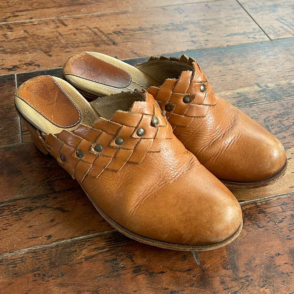 Frye Leather Mules Sz 6.5